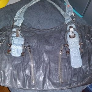 Grey large purse